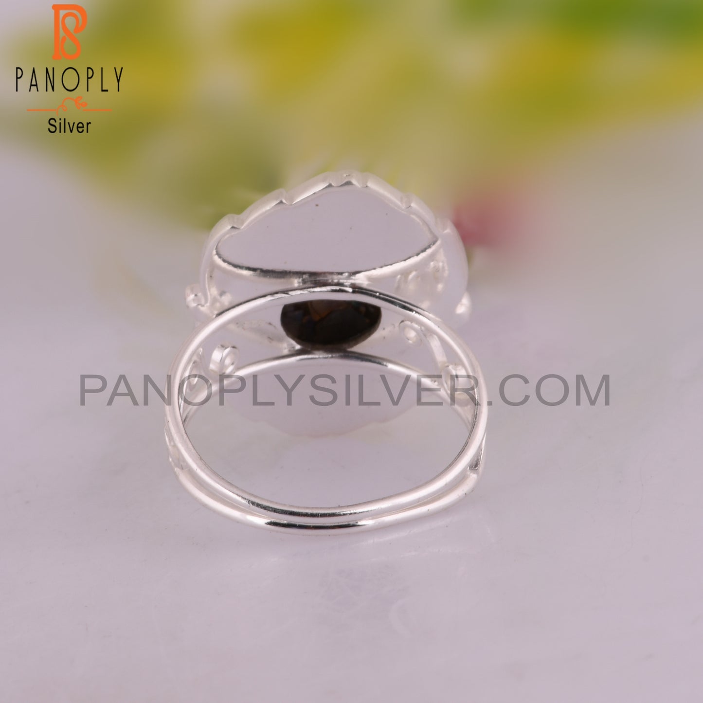 Mojave Copper Opal Round 925 Sterling Ring