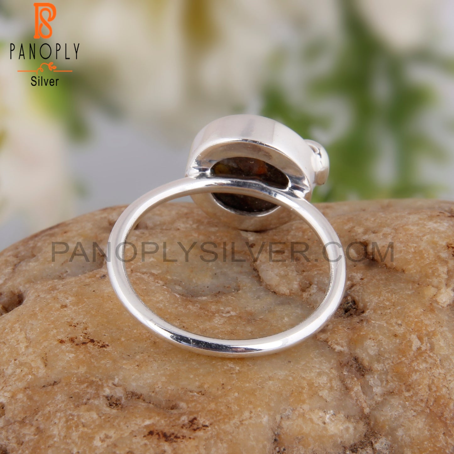 Mojave Copper Oyster Turquoise 925 Silver Engagement Ring