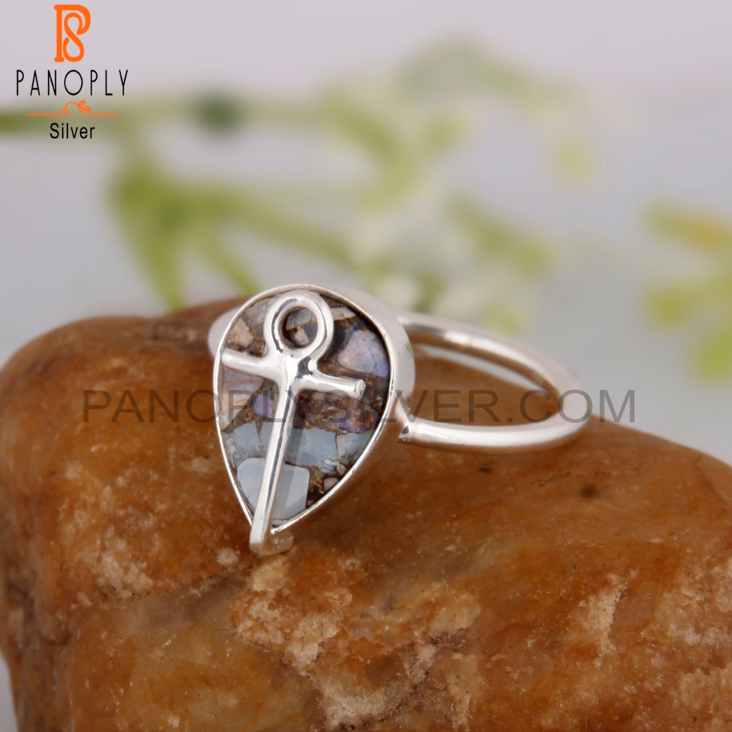 Mojave Copper Ethiopian Opal 925 Silver Women’s Ring