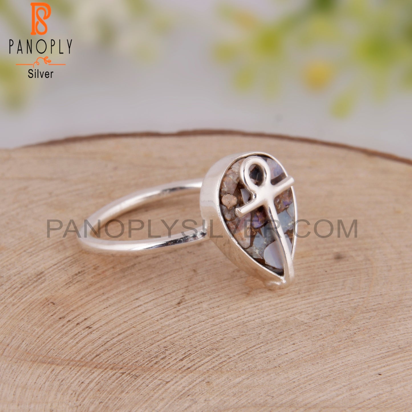 Mojave Copper Ethiopian Opal 925 Silver Women’s Ring