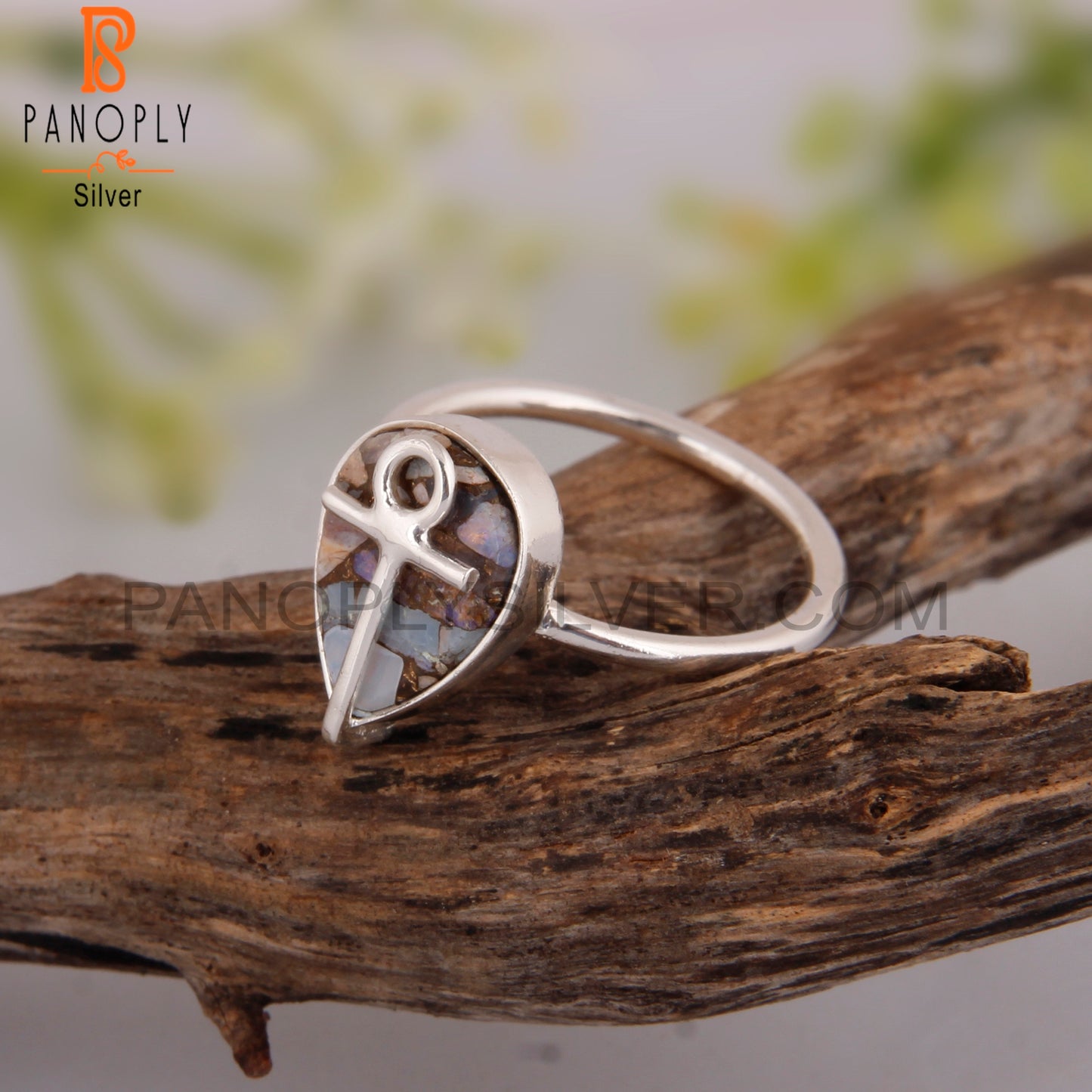 Mojave Copper Ethiopian Opal 925 Silver Women’s Ring