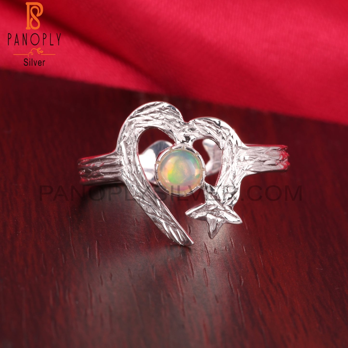 Ethiopian Opal 925 Sterling Silver Party Wear Ring