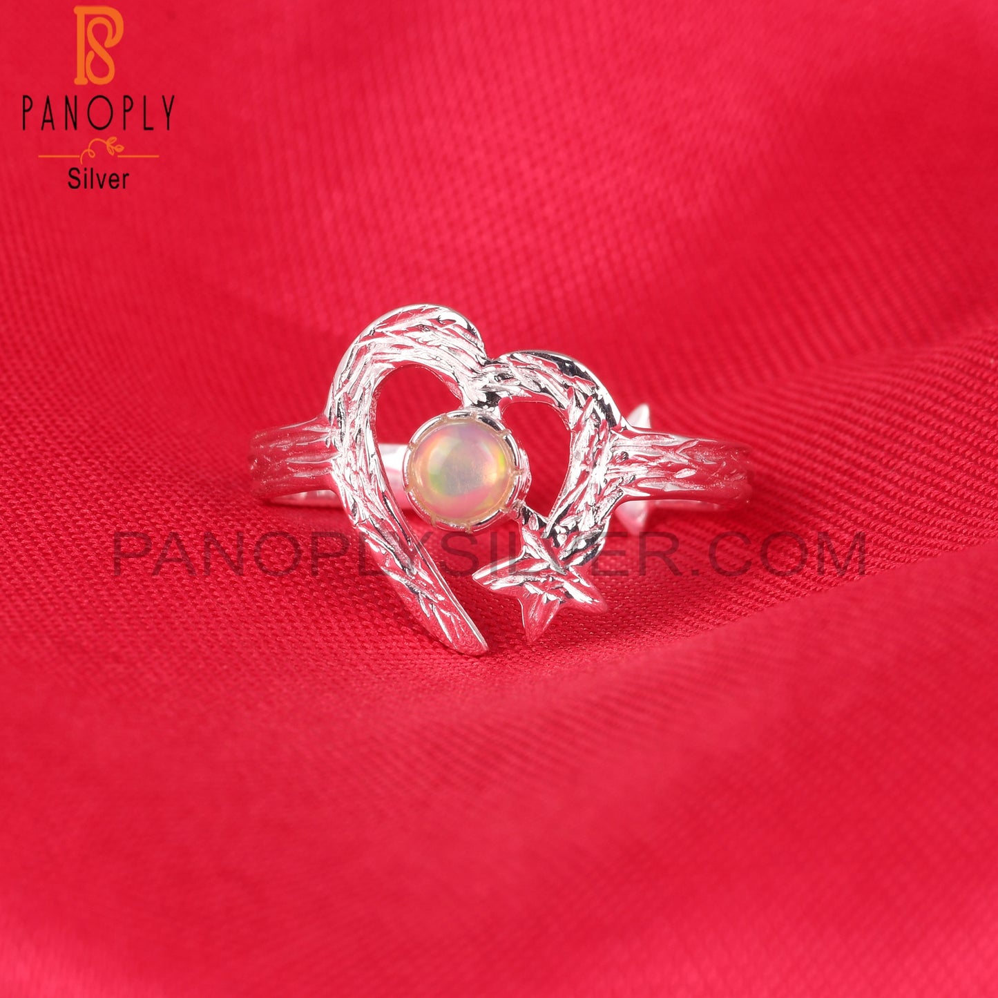 Ethiopian Opal 925 Sterling Silver Party Wear Ring