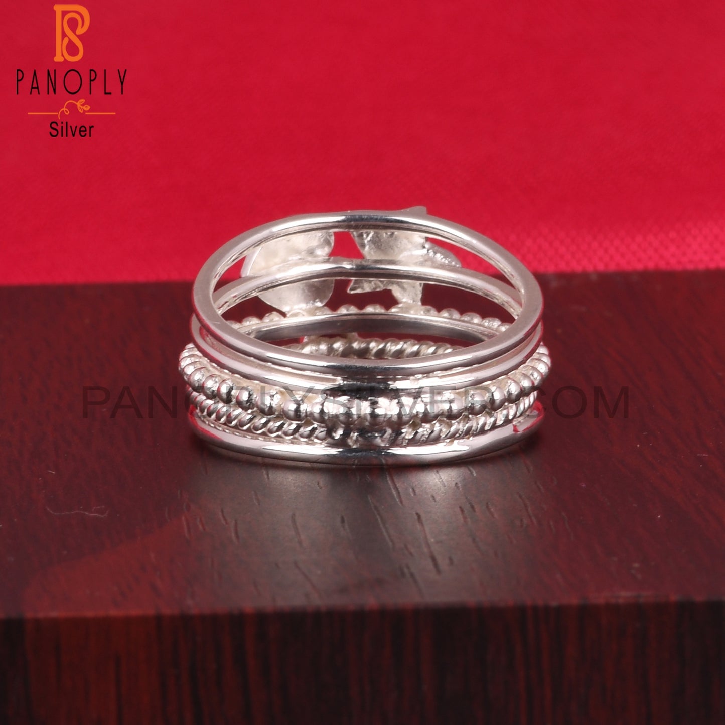 Ruby Designer Round Shape 925 Sterling Silver Ring