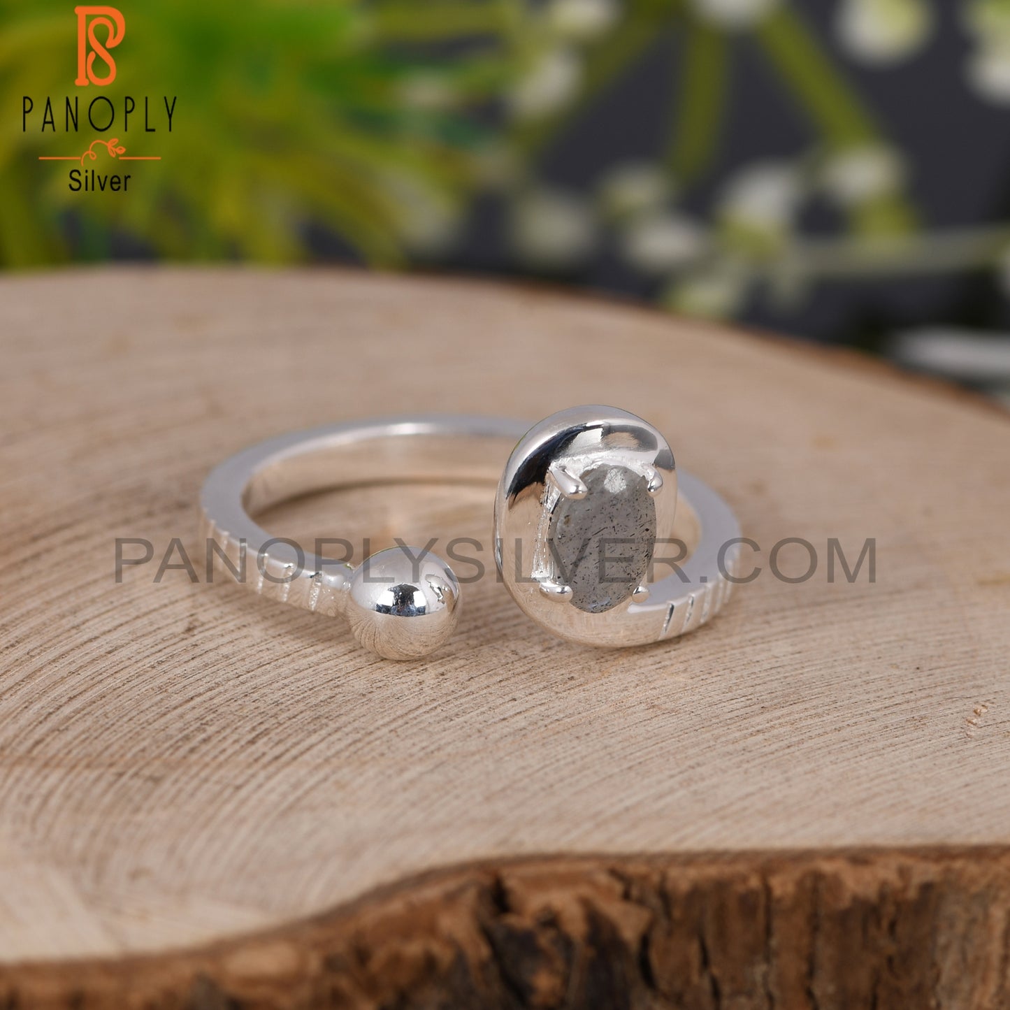 Oval Labradorite 925 Sterling Silver Handmade Ring