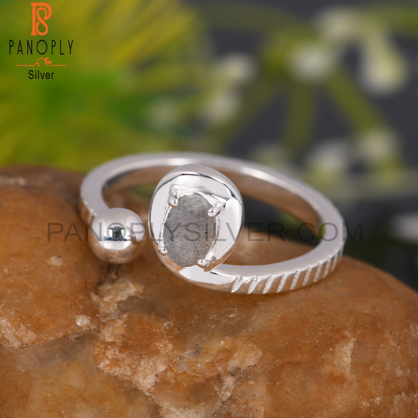 Oval Labradorite 925 Sterling Silver Handmade Ring