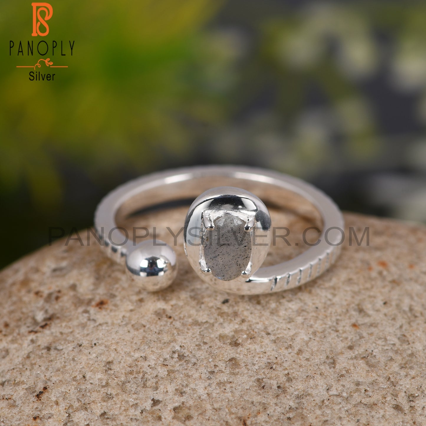 Oval Labradorite 925 Sterling Silver Handmade Ring