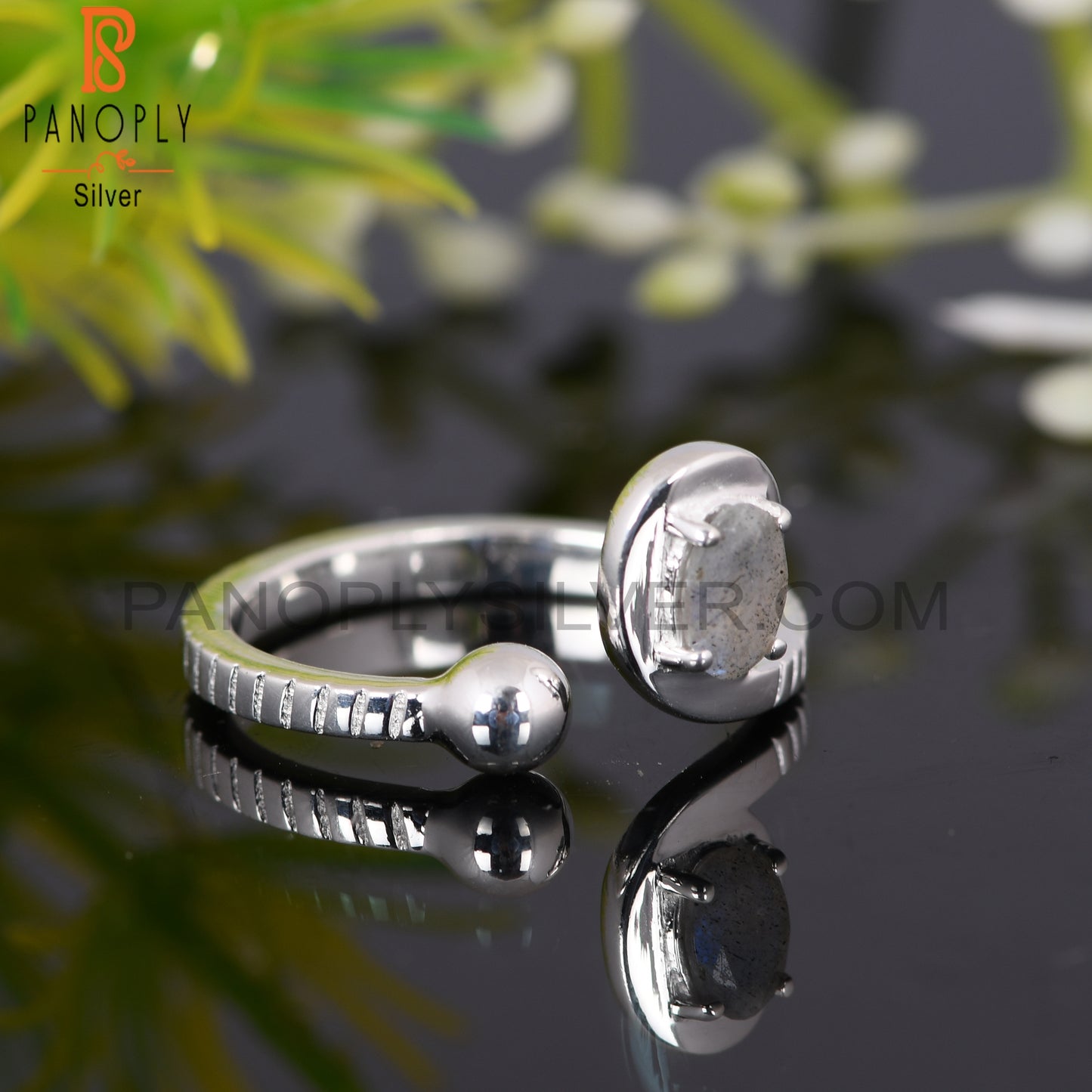 Oval Labradorite 925 Sterling Silver Handmade Ring