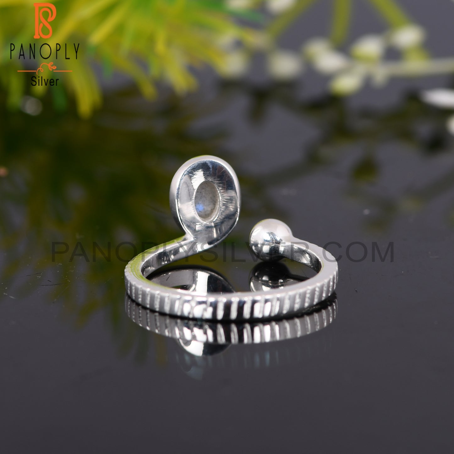 Oval Labradorite 925 Sterling Silver Handmade Ring