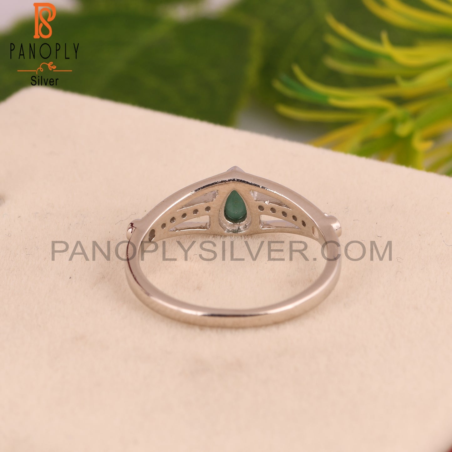 Arizona Turquoise Pear 925 Sterling Silver Ring