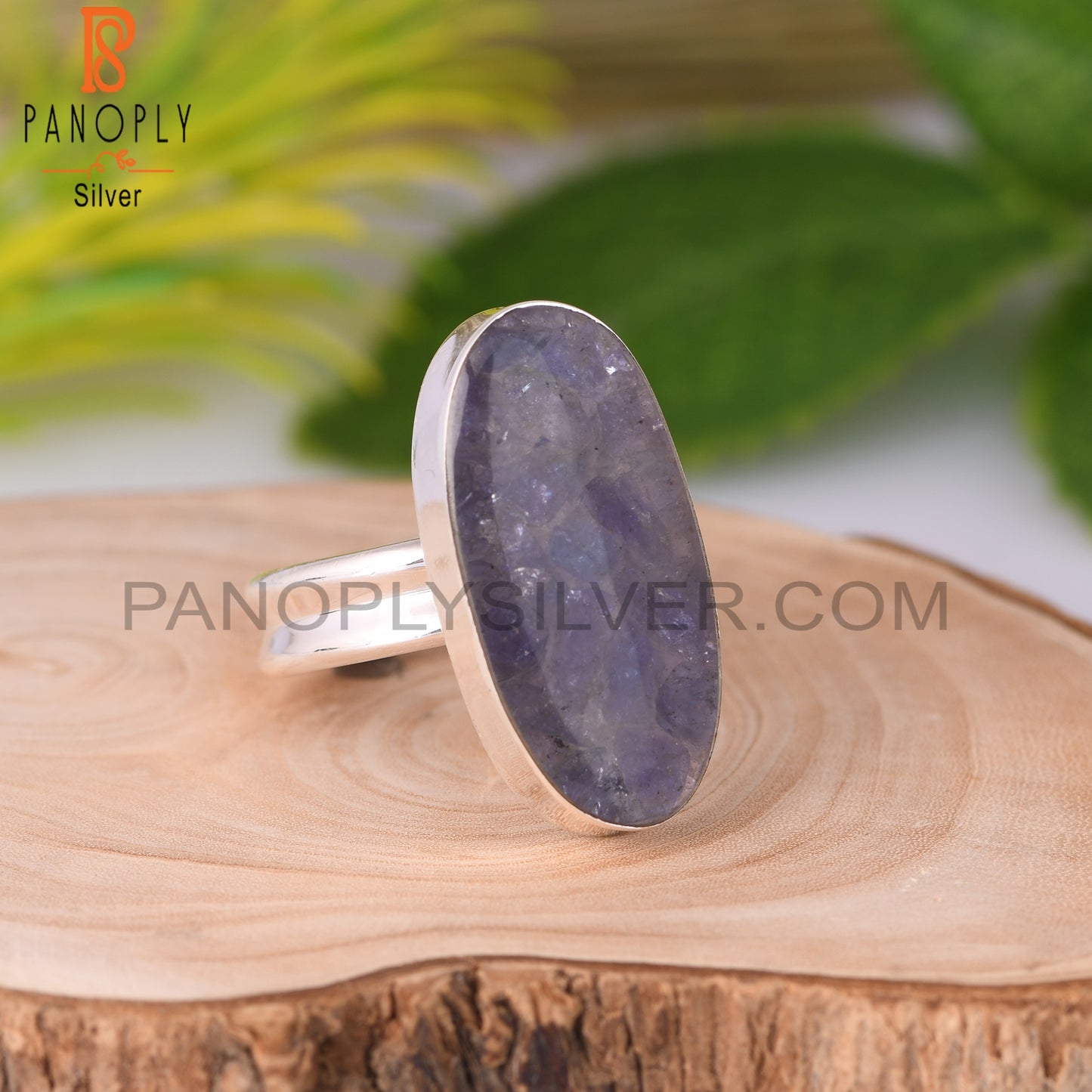 Tanzanite Oval 925 Sterling Silver Ring