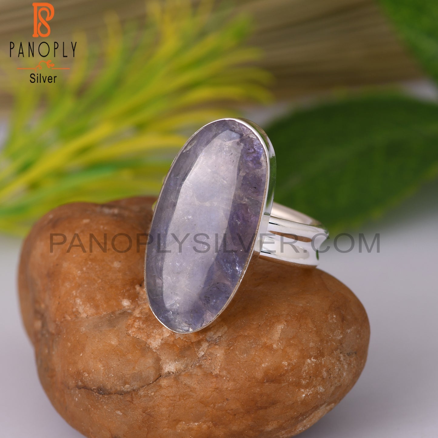 Tanzanite Oval 925 Sterling Silver Ring