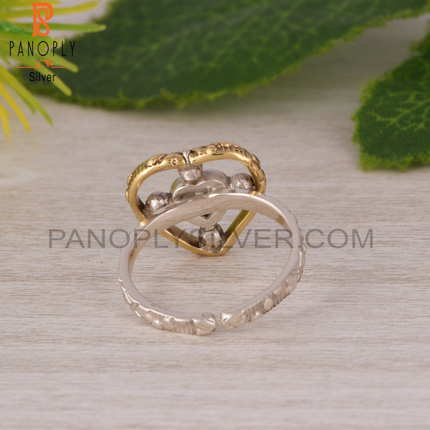 Labradorite Heart Shape 925 Sterling Silver Ring