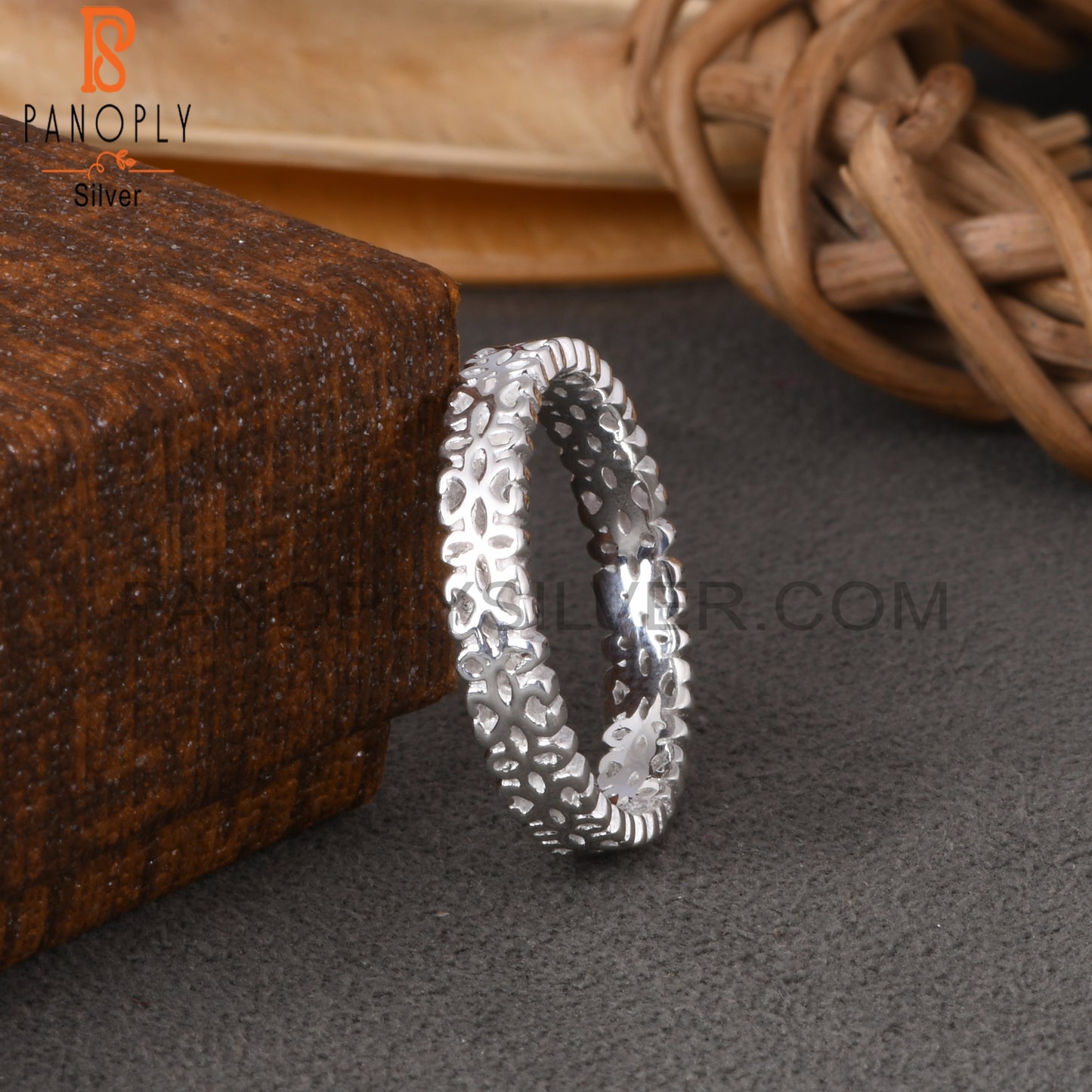 Designer 925 Sterling Silver Flower Ring