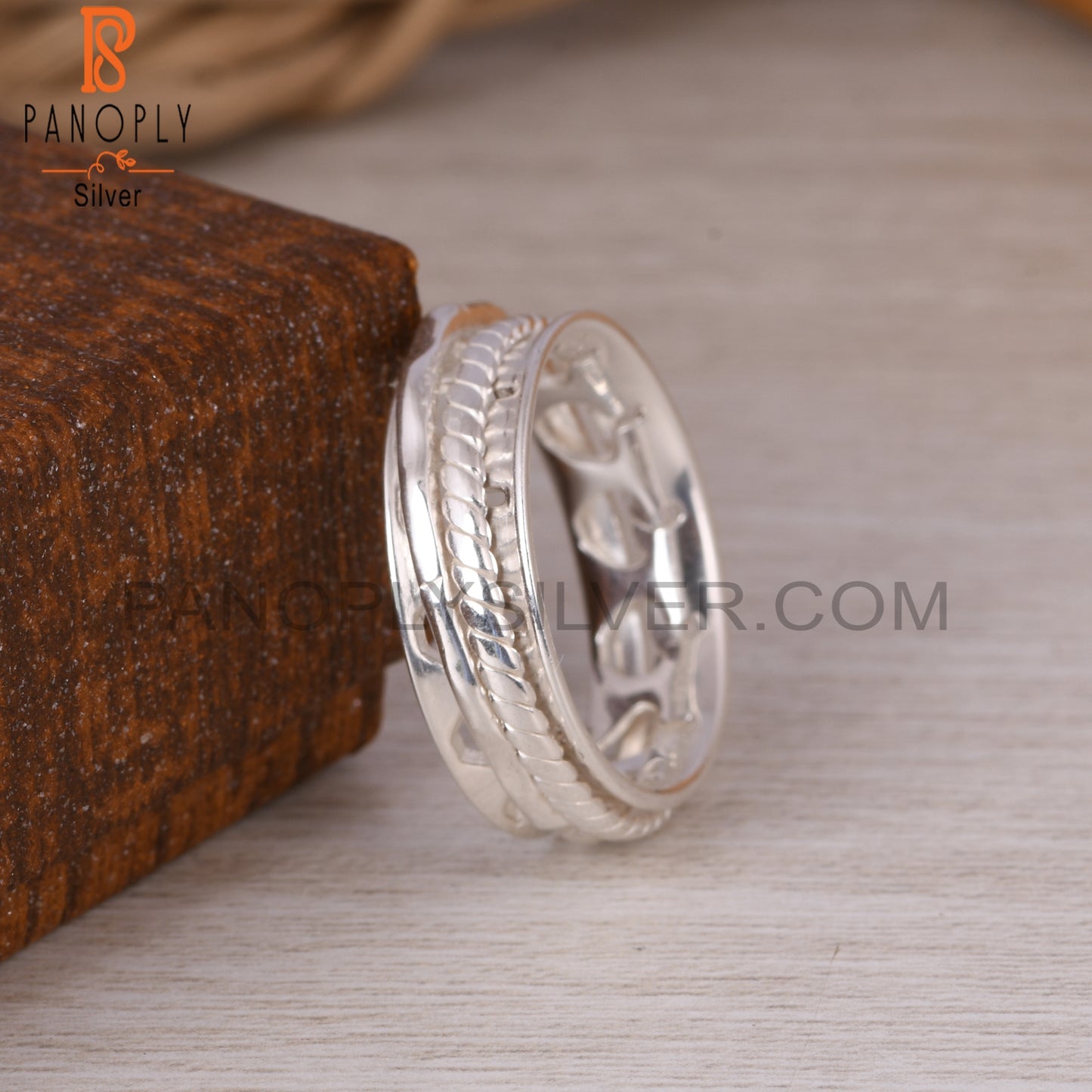 Spinner 3 Band 925 Sterling Silver Ring