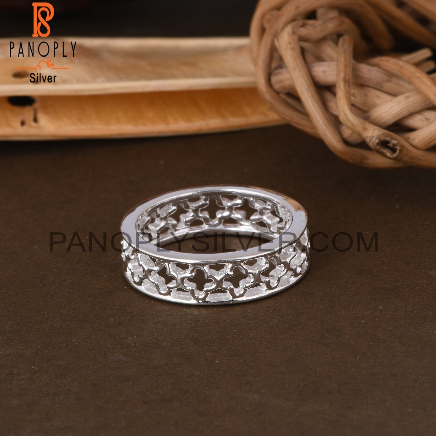 Handmade 925 Sterling Silver Pattern Ring