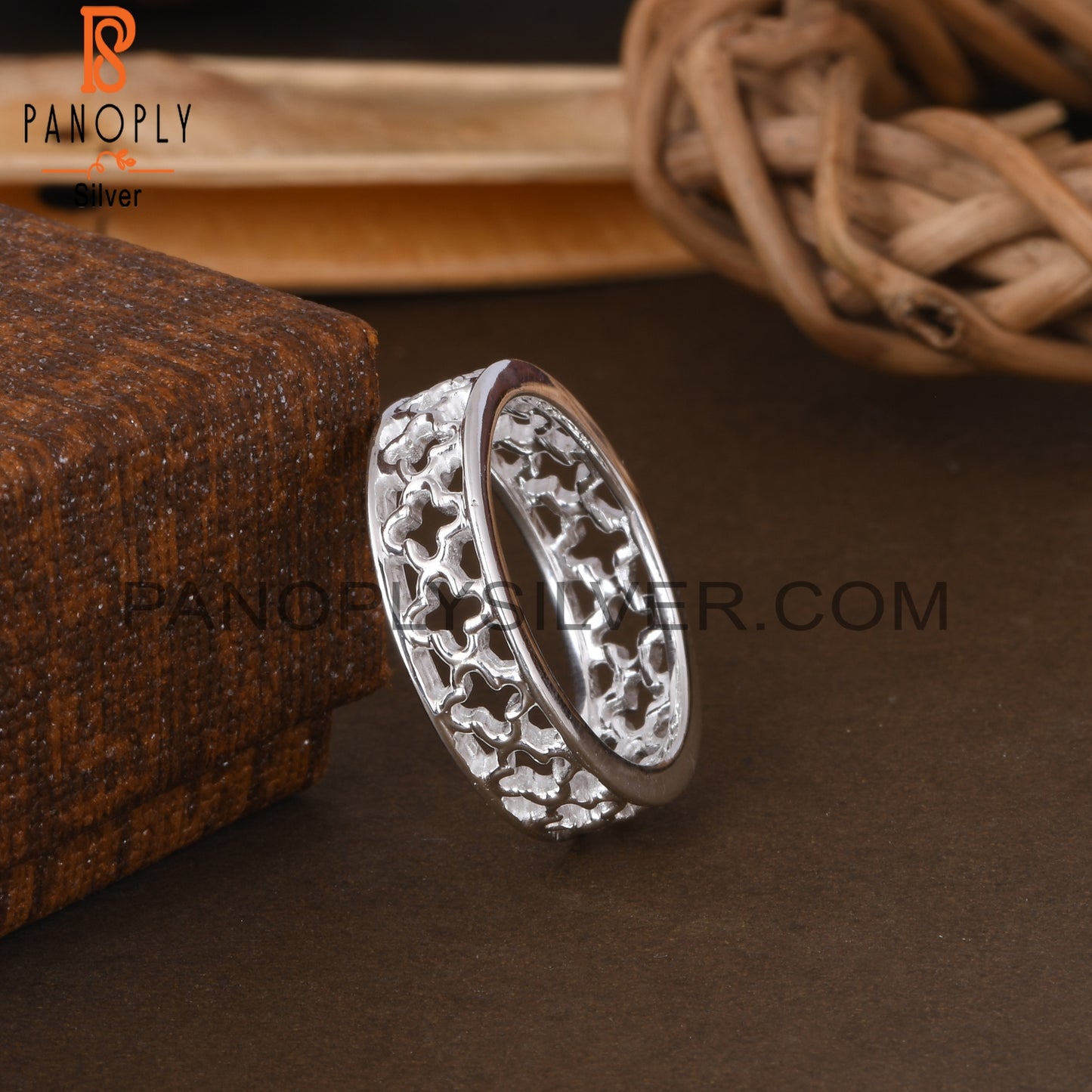 Handmade 925 Sterling Silver Pattern Ring