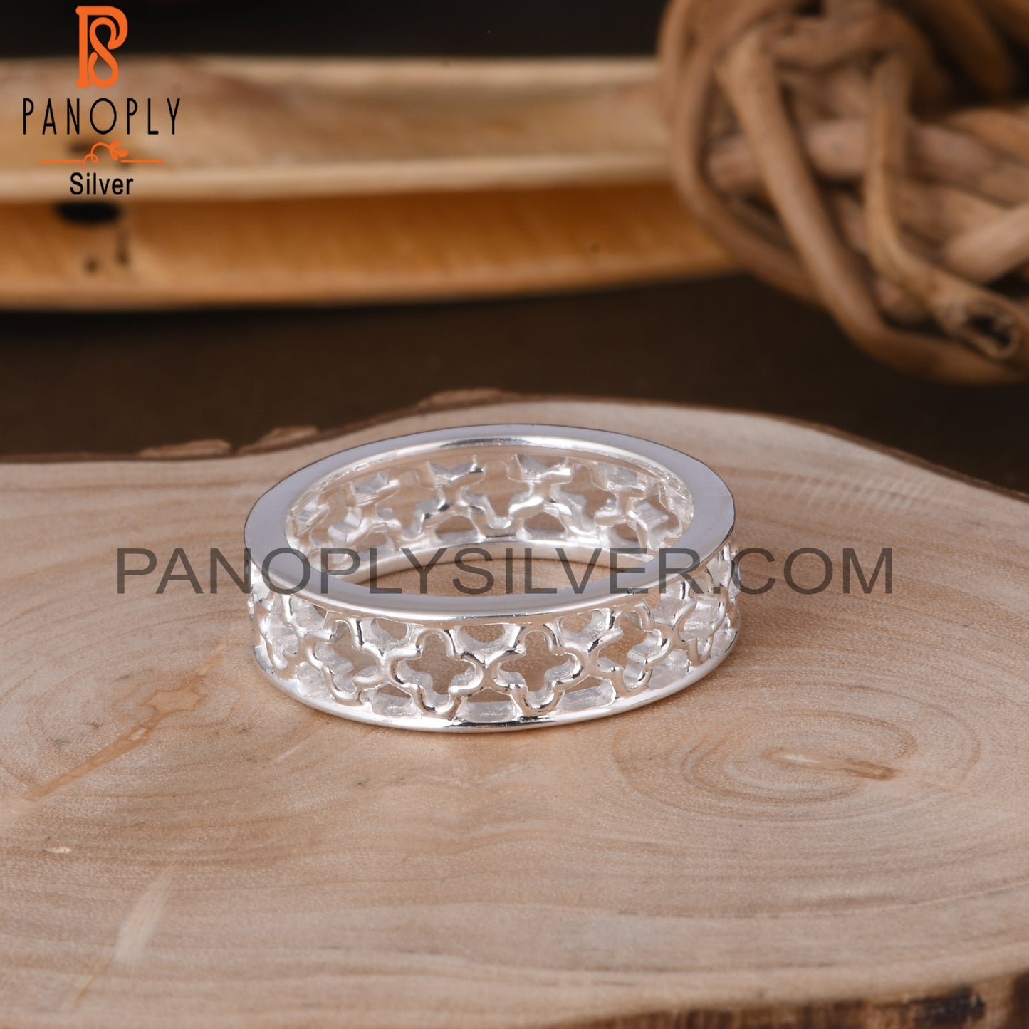 Handmade 925 Sterling Silver Pattern Ring
