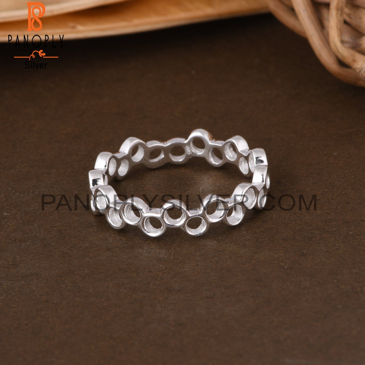 Handmade 925 Sterling Silver Beehive Ring