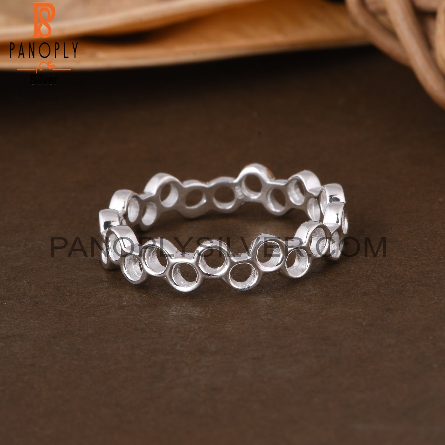 Handmade 925 Sterling Silver Beehive Ring