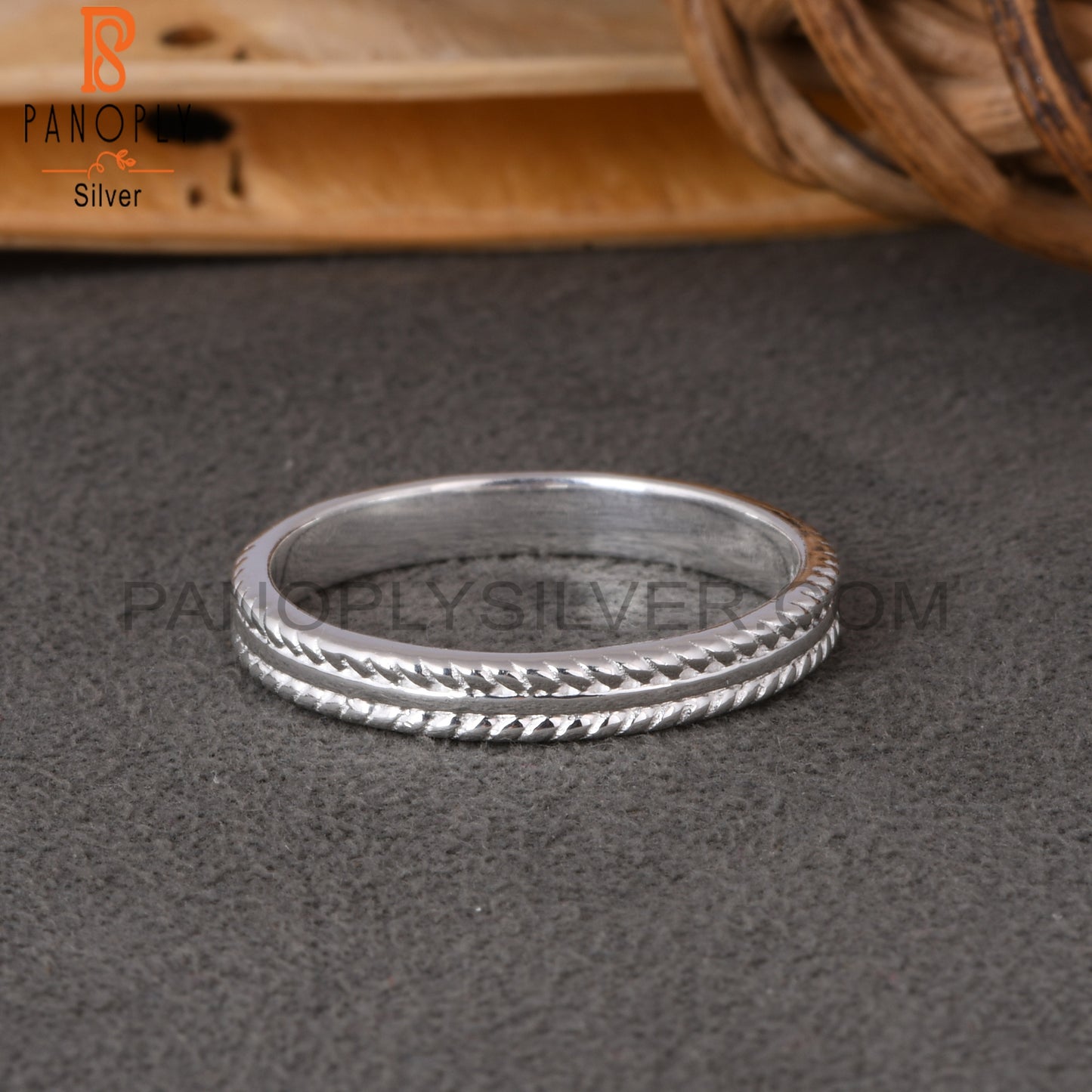 Minimalist 925 Sterling Silver Plain Ring Band