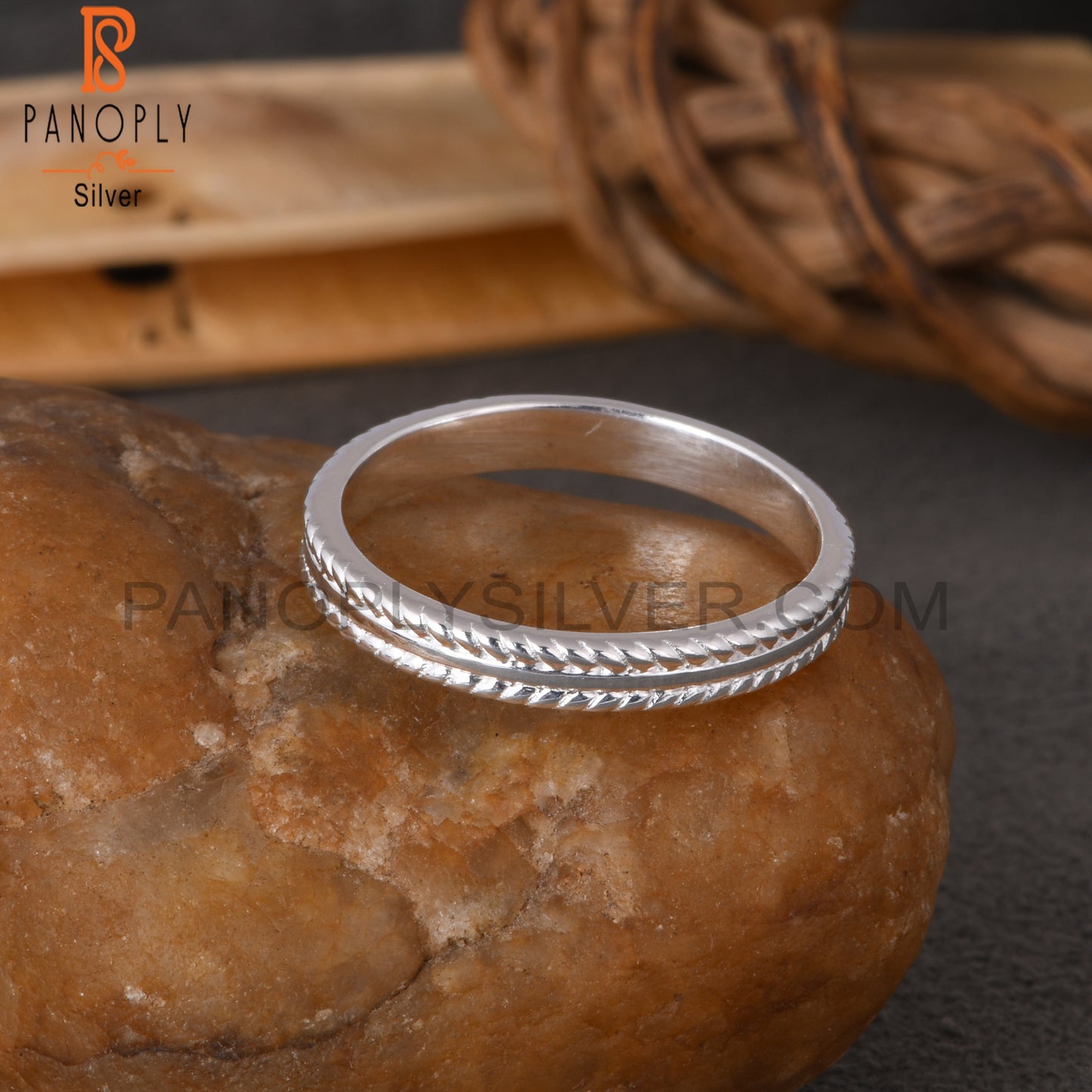 Minimalist 925 Sterling Silver Plain Ring Band