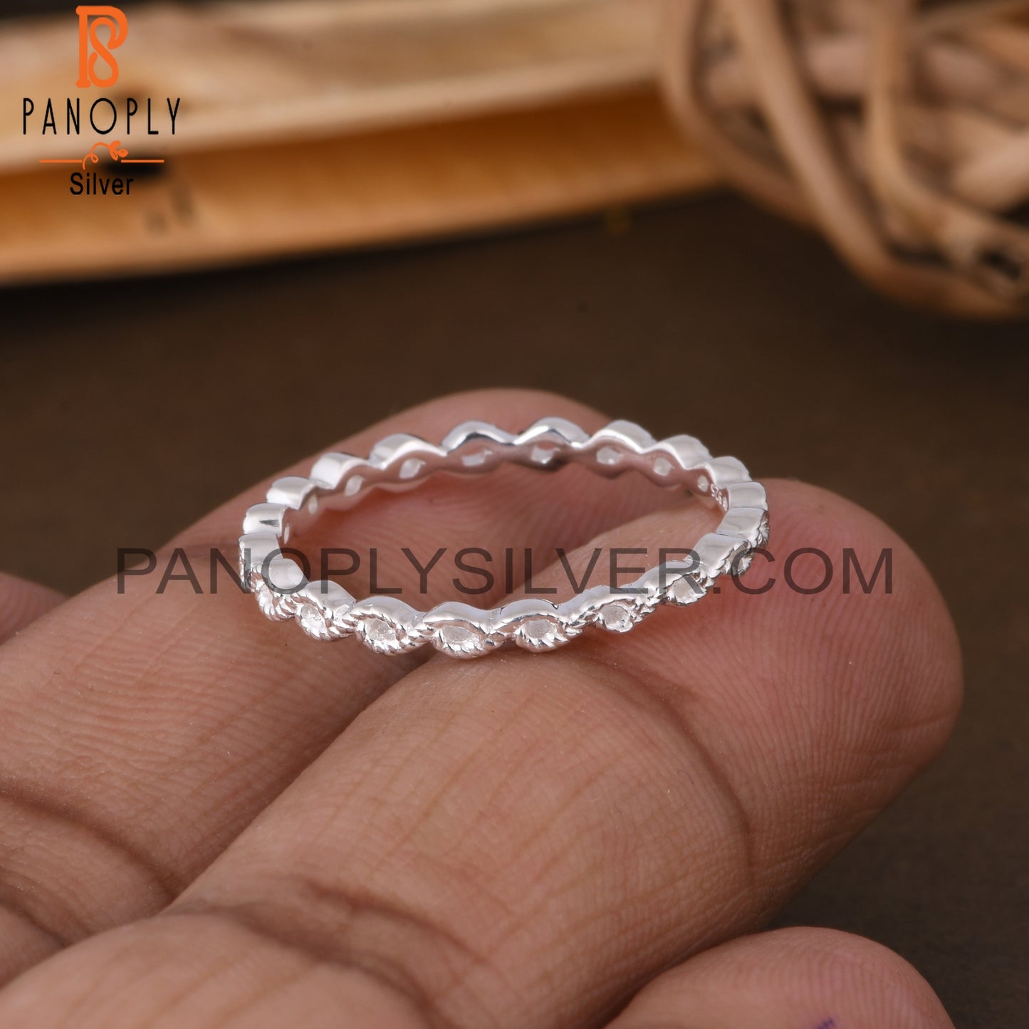 Handmade 925 Sterling Silver Curvy Shape Ring