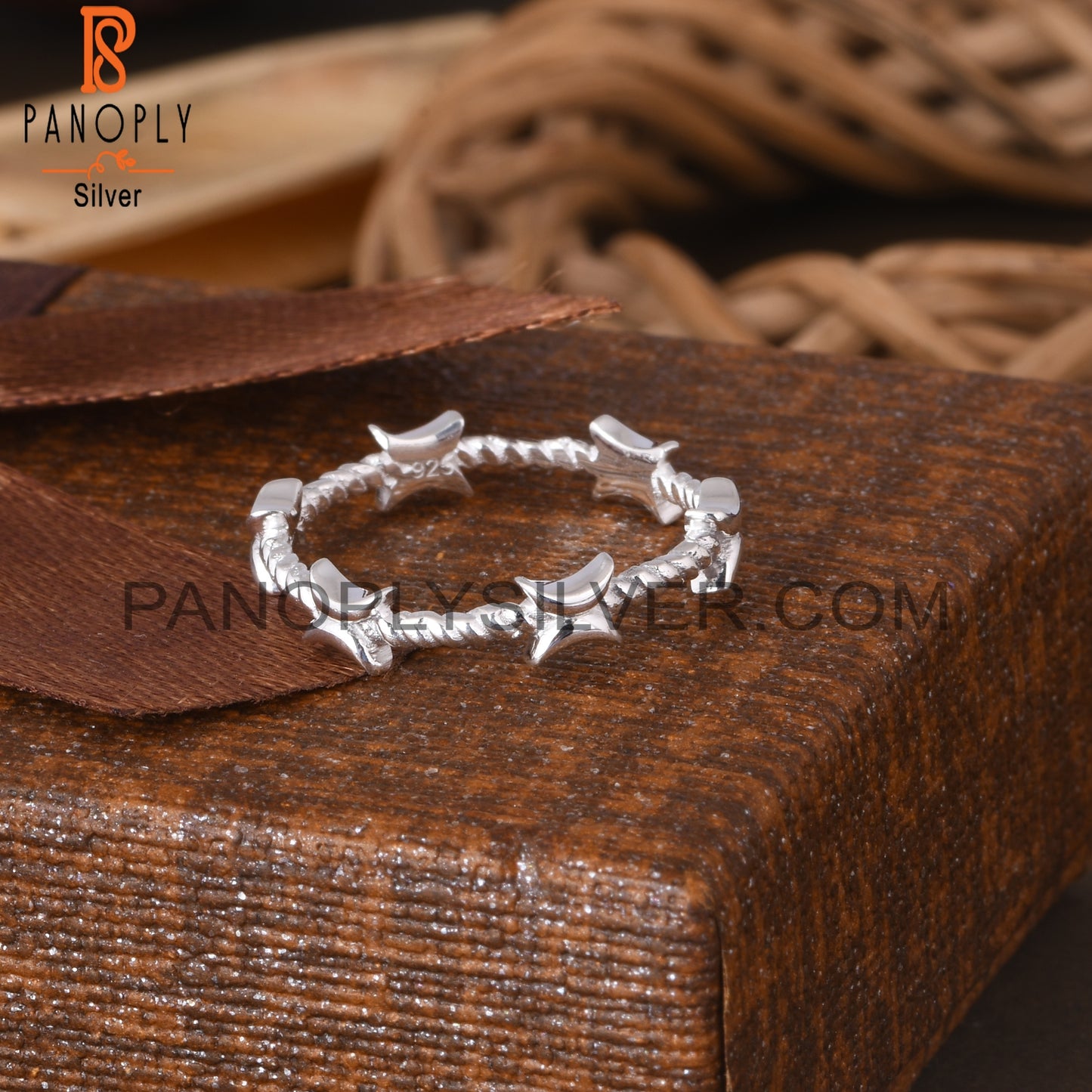 Twist 925 Sterling Silver Beautiful Ring For Girls