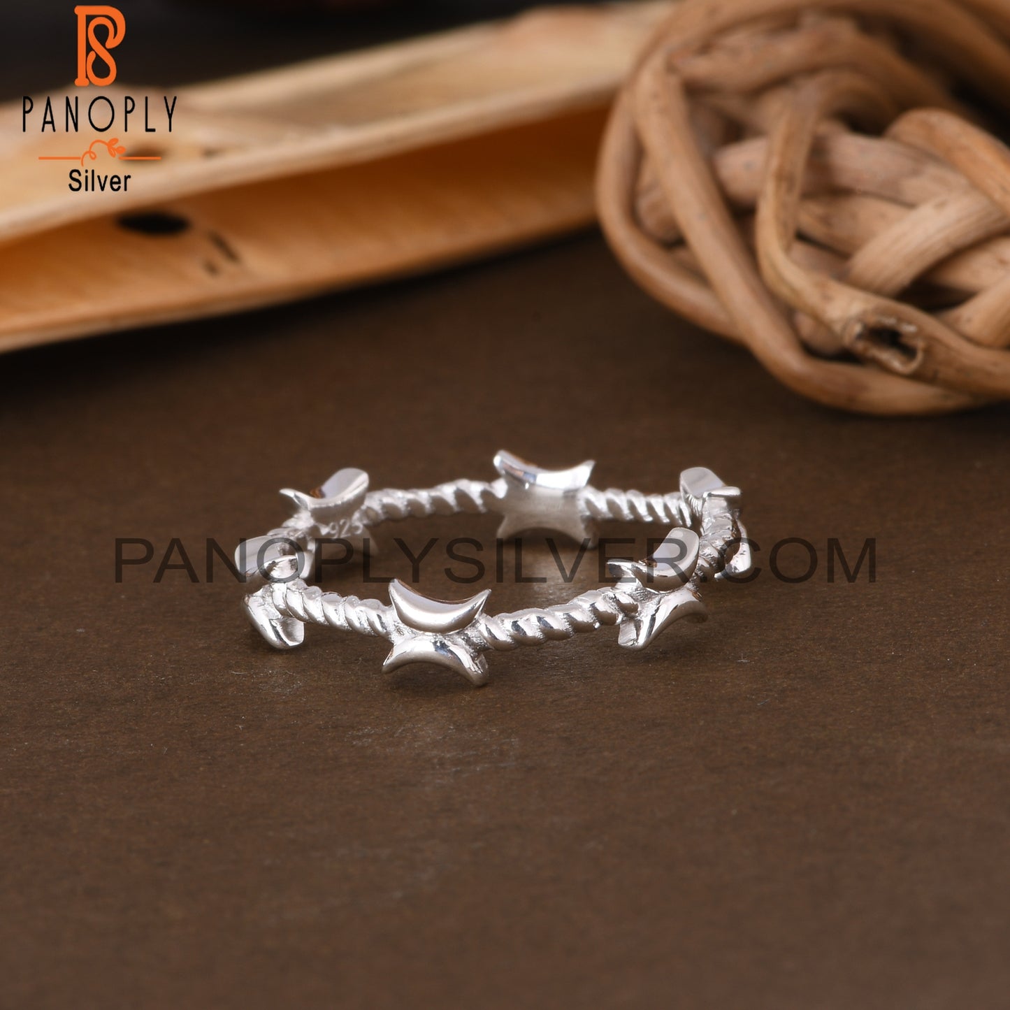 Twist 925 Sterling Silver Beautiful Ring For Girls