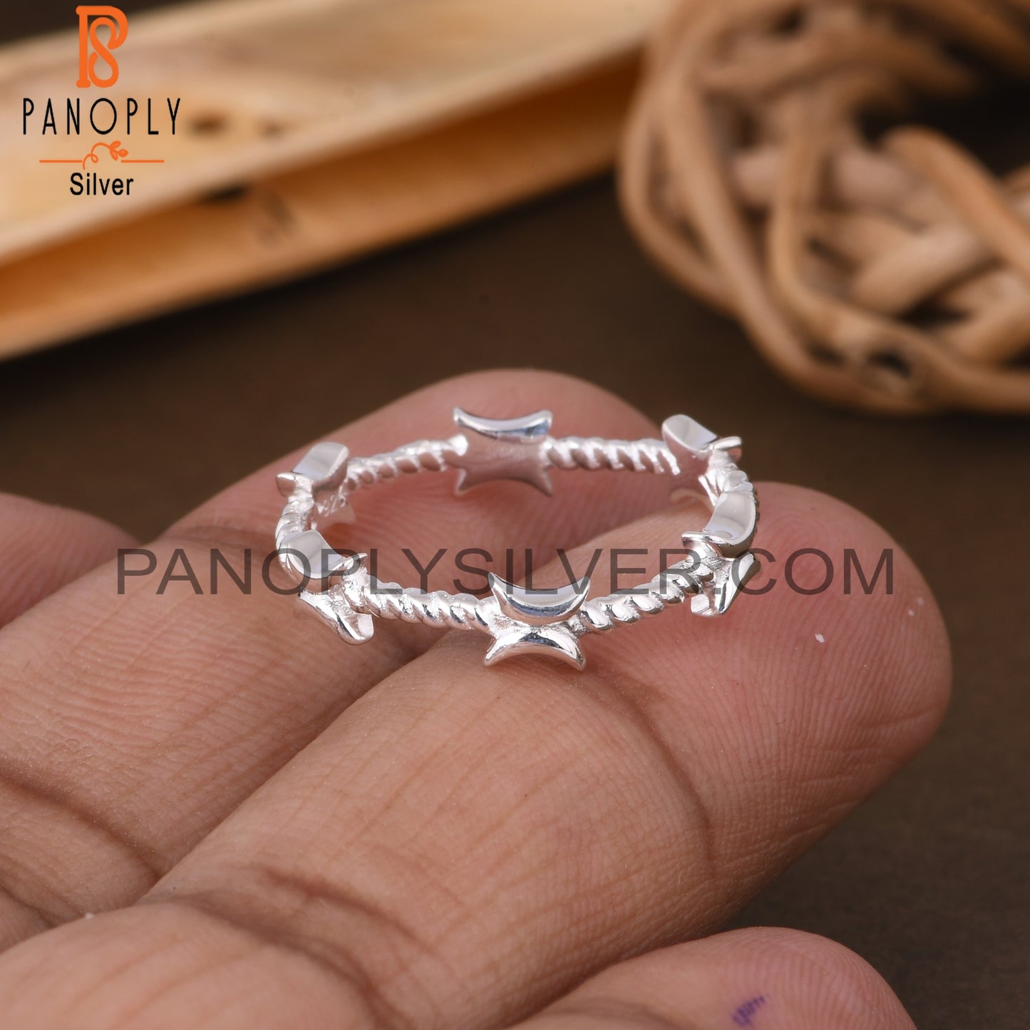 Twist 925 Sterling Silver Beautiful Ring For Girls