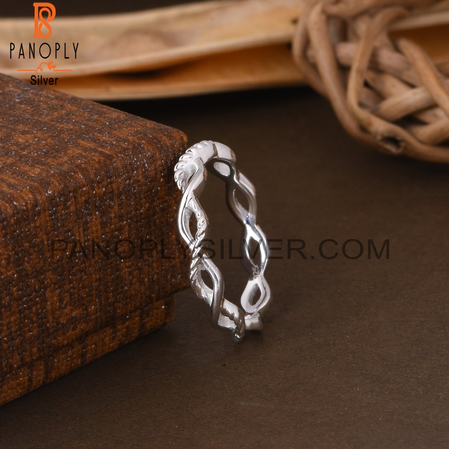 Handmade 925 Sterling Silver Twisted Ring Band