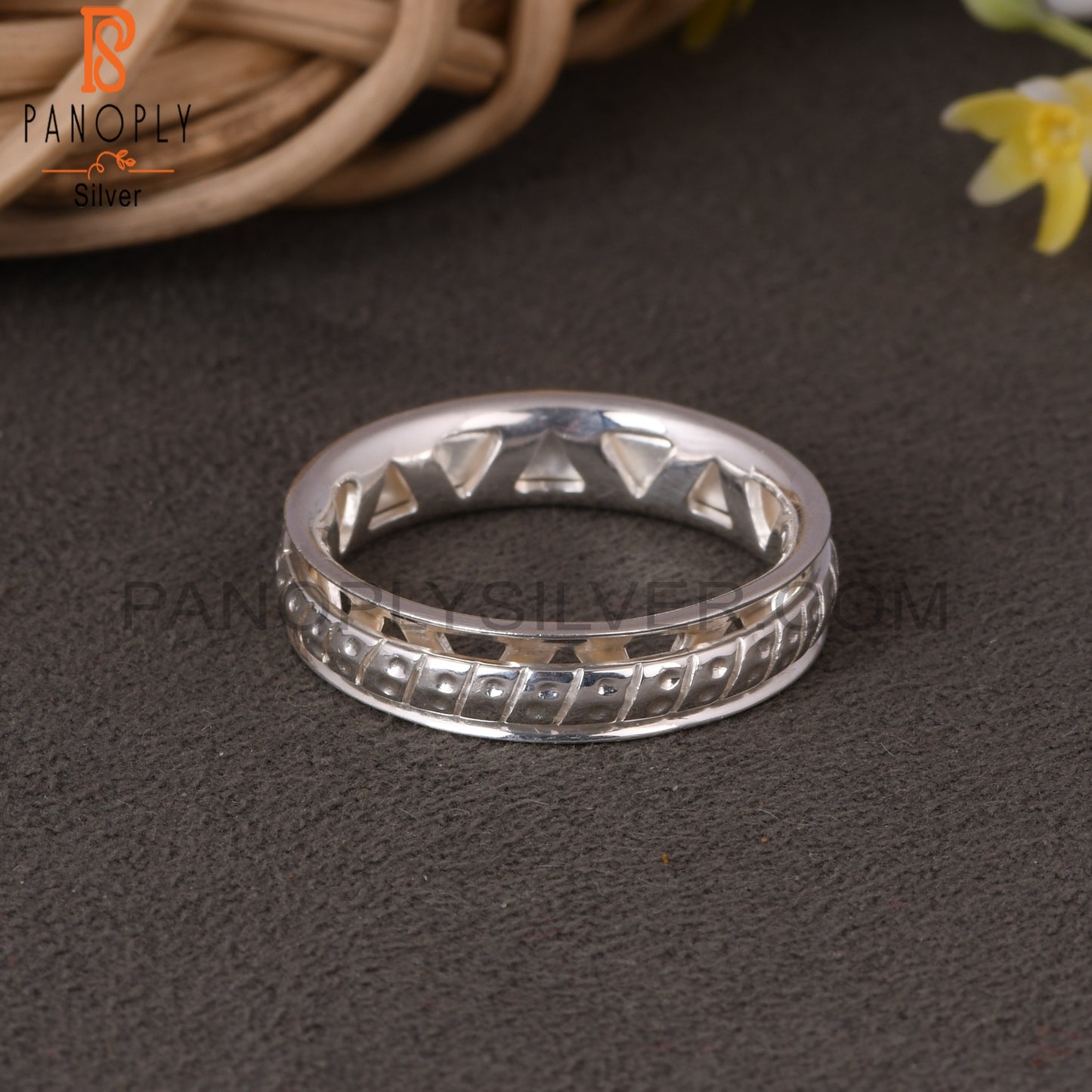 Two Band Spinner 925 Silver Ring