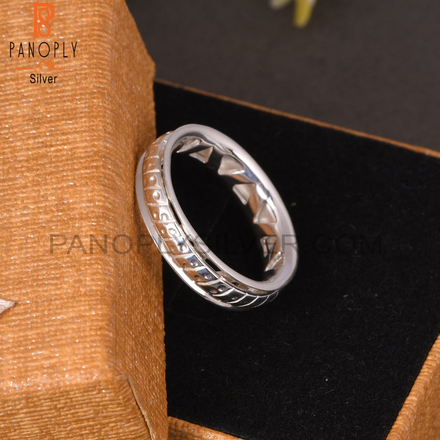 Two Band Spinner 925 Silver Ring