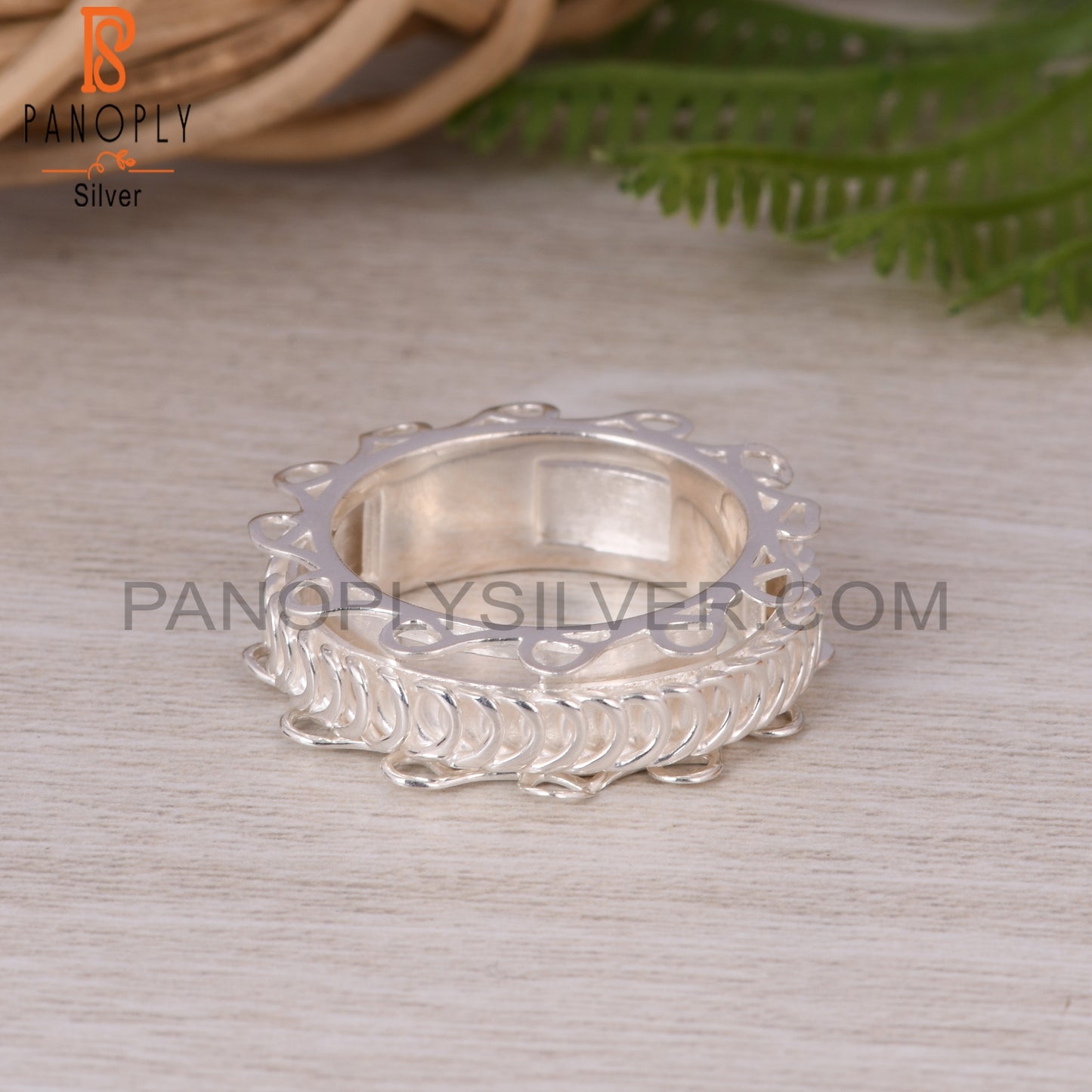 Spinner 925 Sterling Silver Finger Ring
