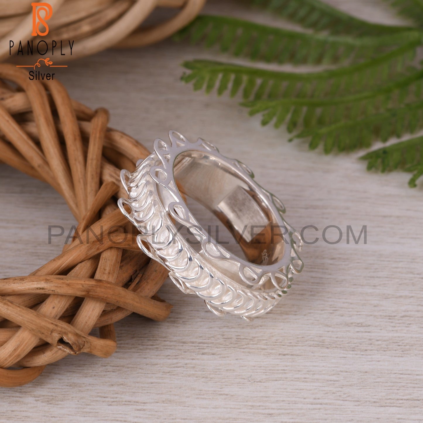 Spinner 925 Sterling Silver Finger Ring