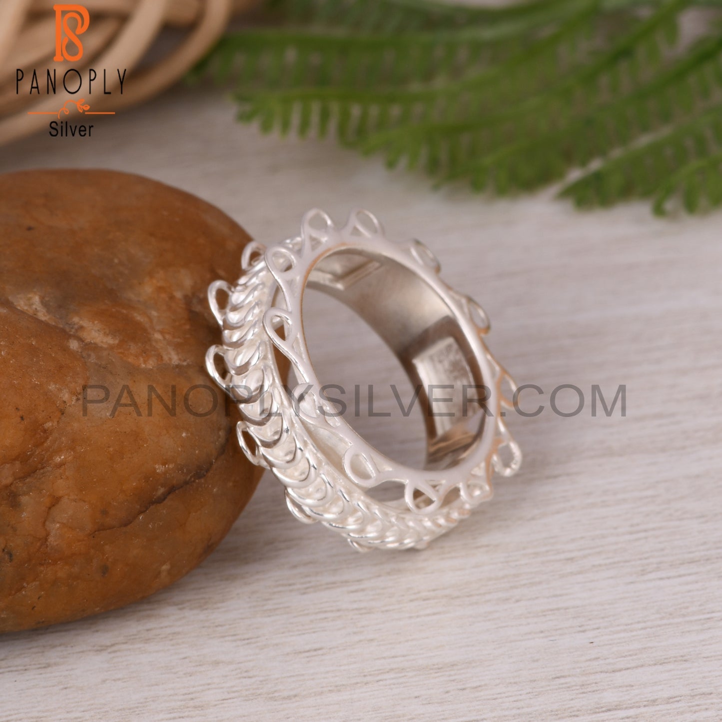 Spinner 925 Sterling Silver Finger Ring