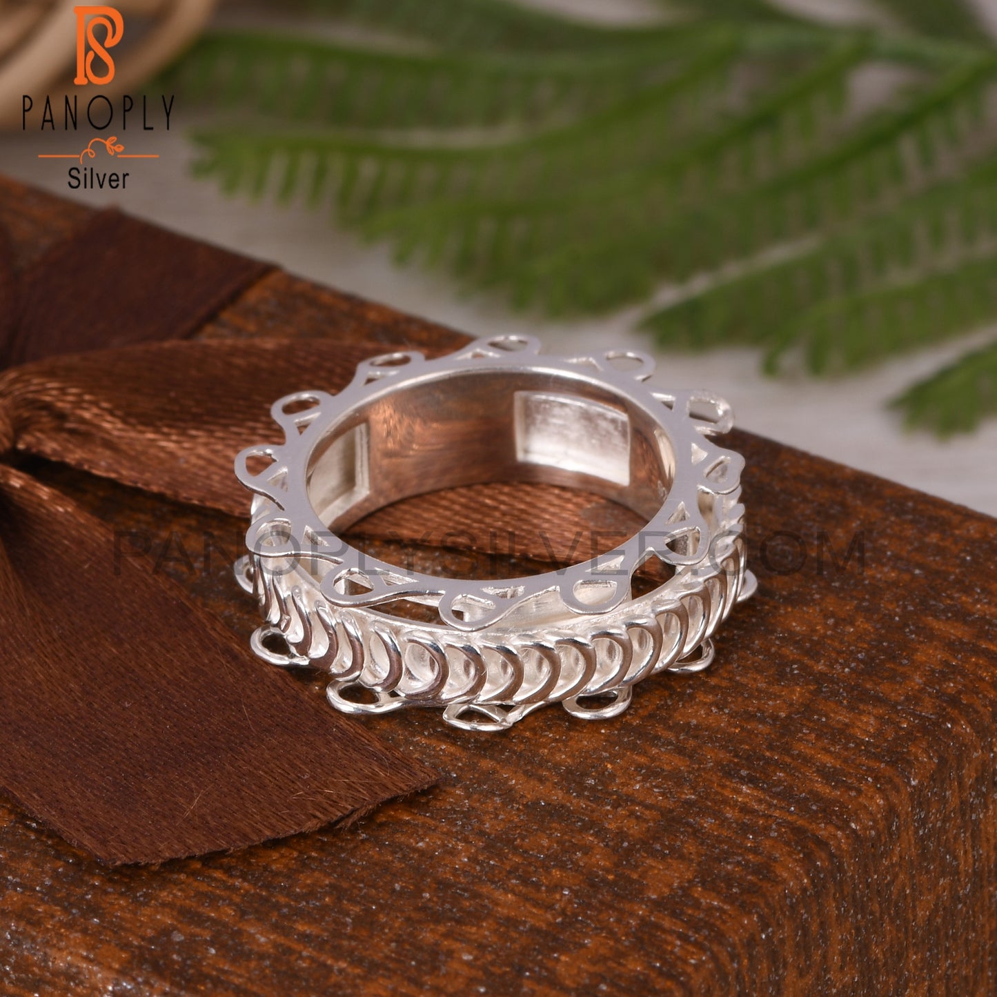 Spinner 925 Sterling Silver Finger Ring