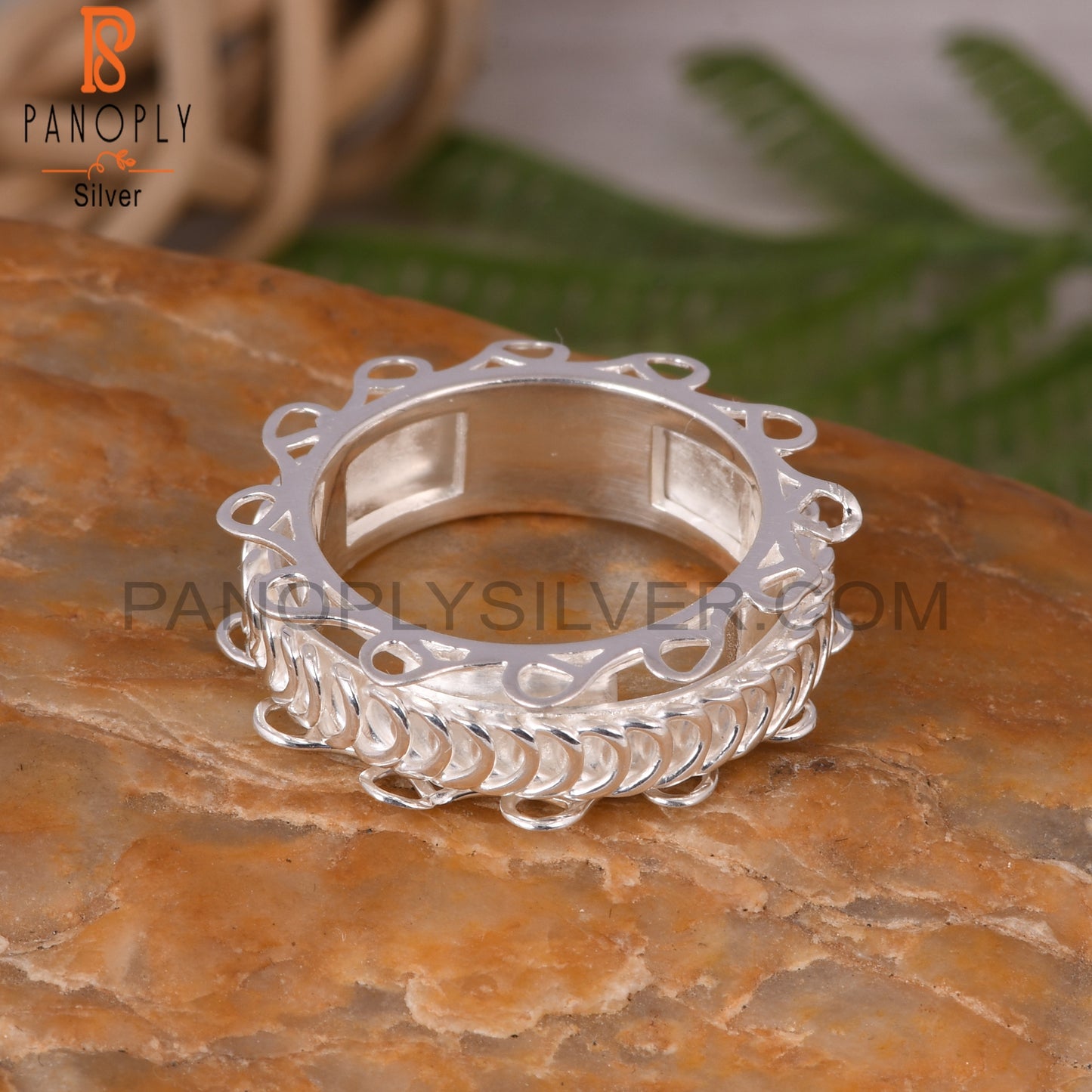 Spinner 925 Sterling Silver Finger Ring