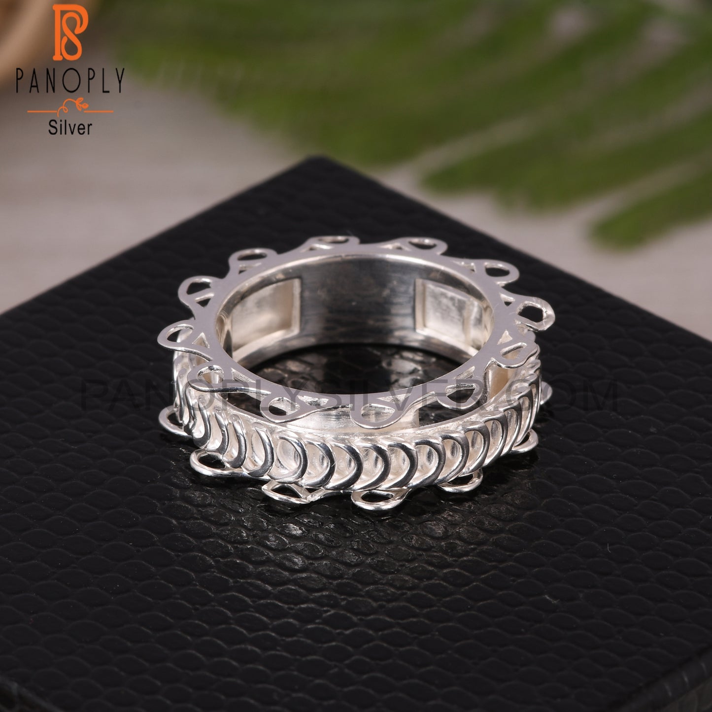 Spinner 925 Sterling Silver Finger Ring