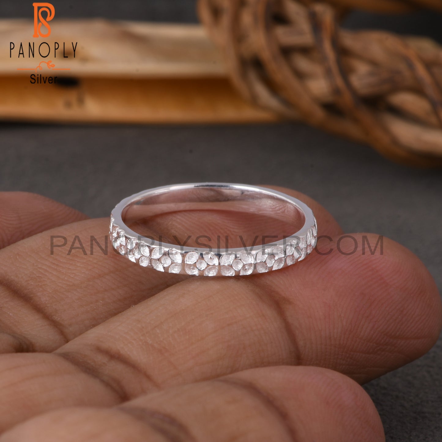 White Plain 925 Sterling Silver Ring Band