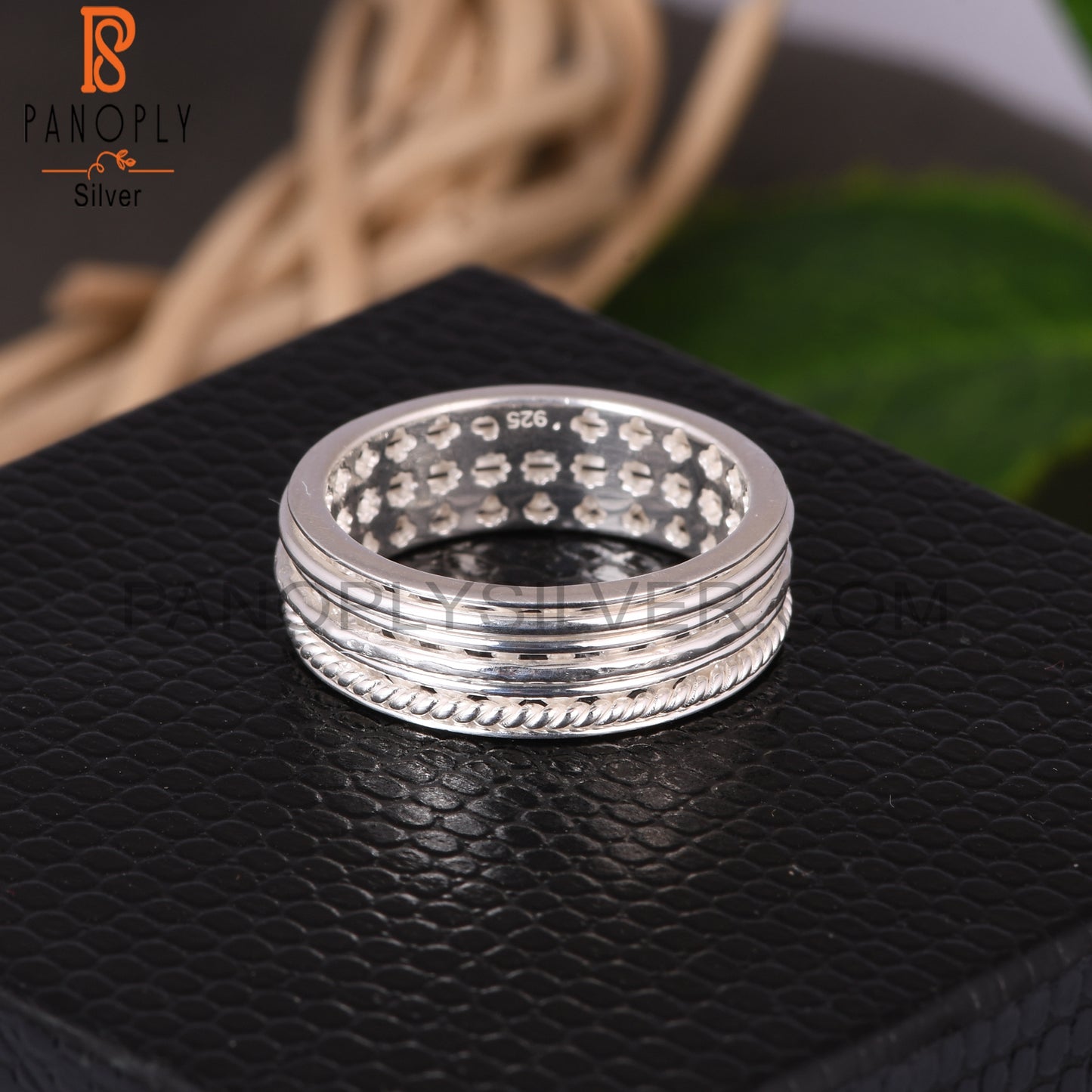 Triple Wire 925 Sterling Silver Plain Ring Band