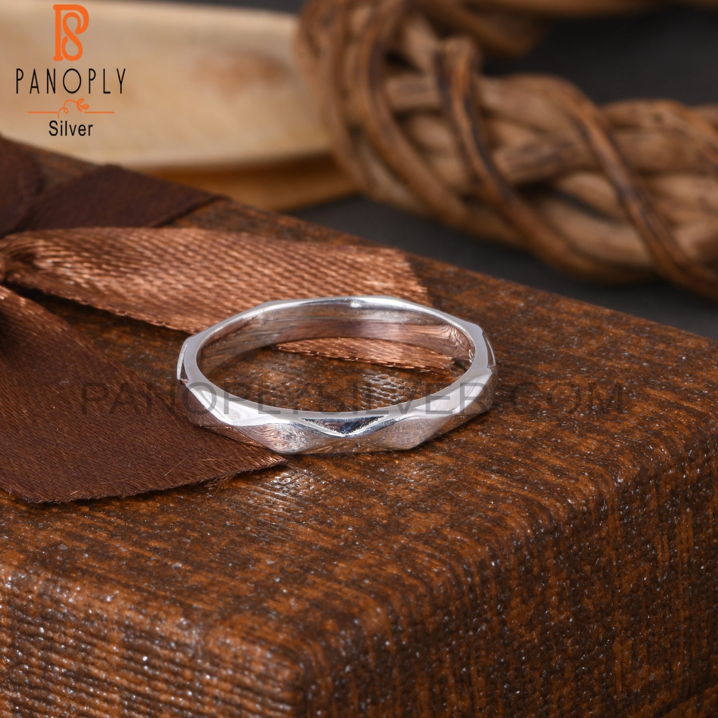 925 Sterling Silver Band Ring For Men