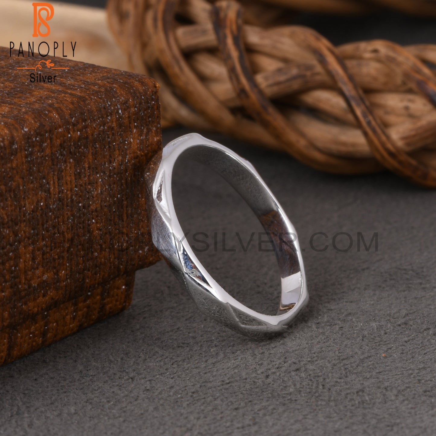 925 Sterling Silver Band Ring For Men