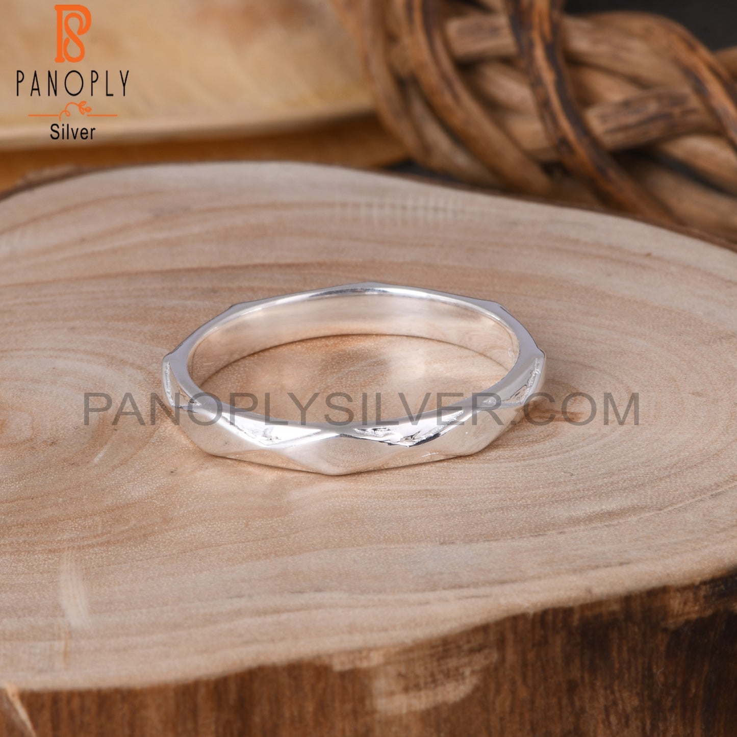 925 Sterling Silver Band Ring For Men