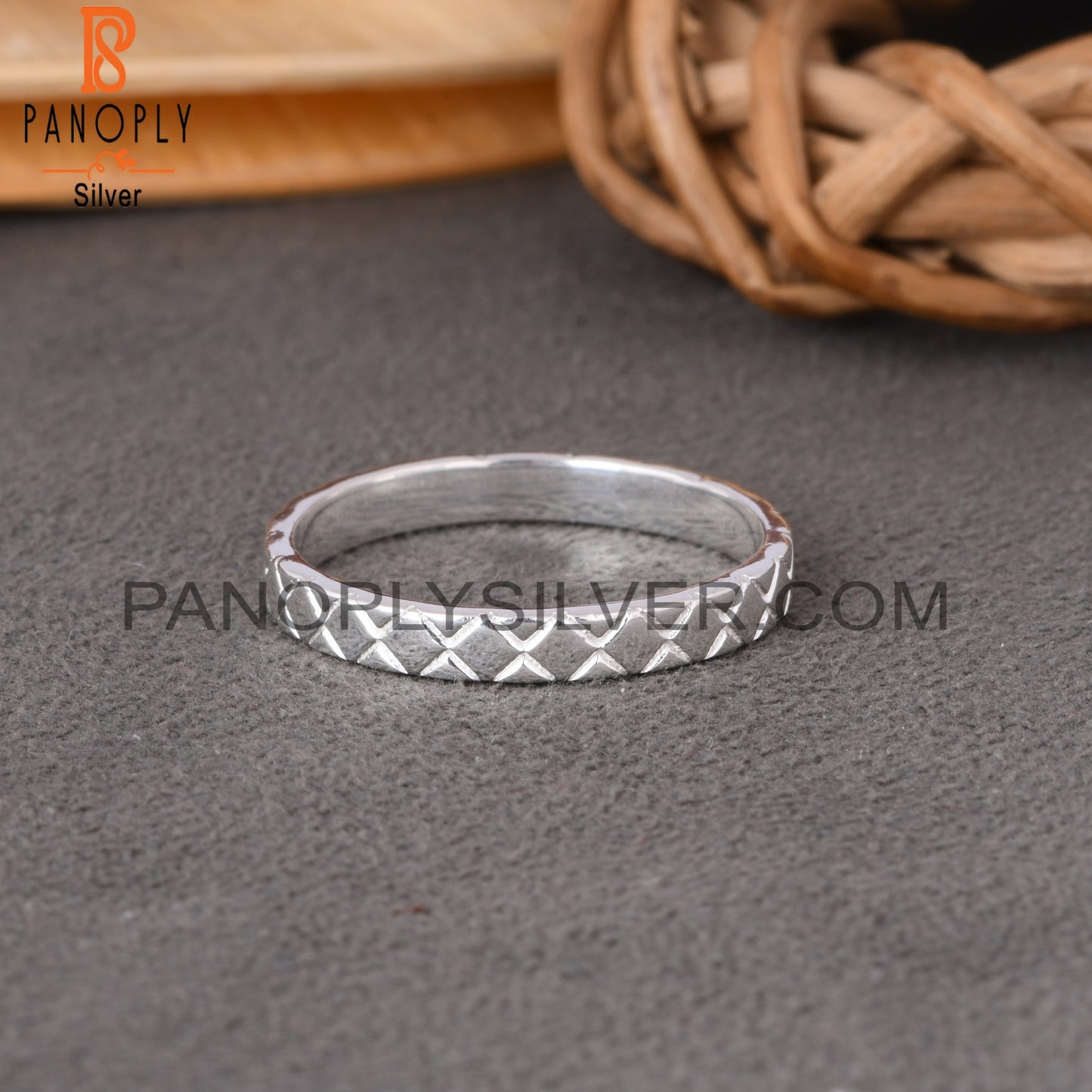Spinner Square 925 Sterling Silver Ring