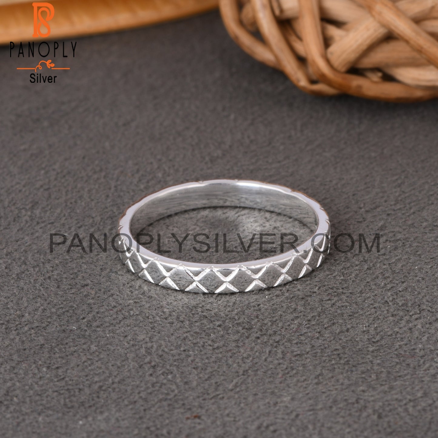 Spinner Square 925 Sterling Silver Ring