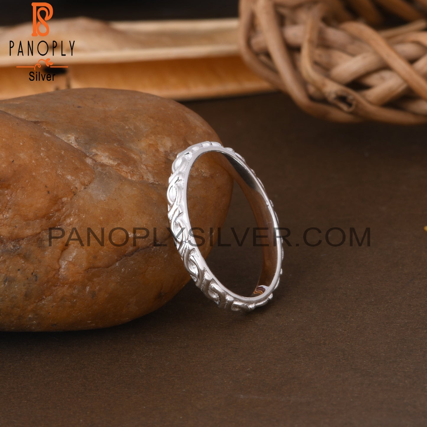 Minimalist Filigree Twist 925 Sterling Silver Ring
