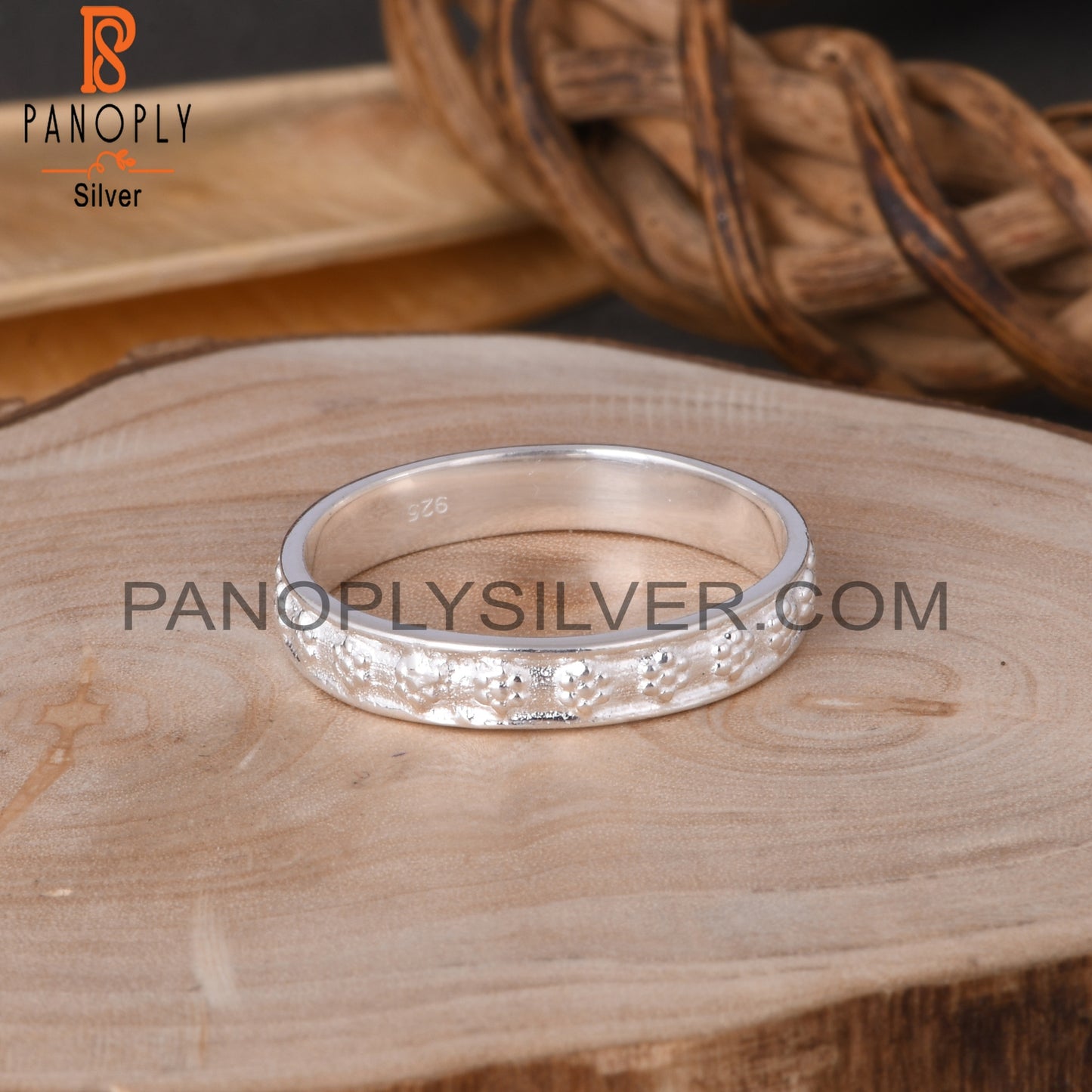 Minimalist Flower 925 Sterling Silver Ring