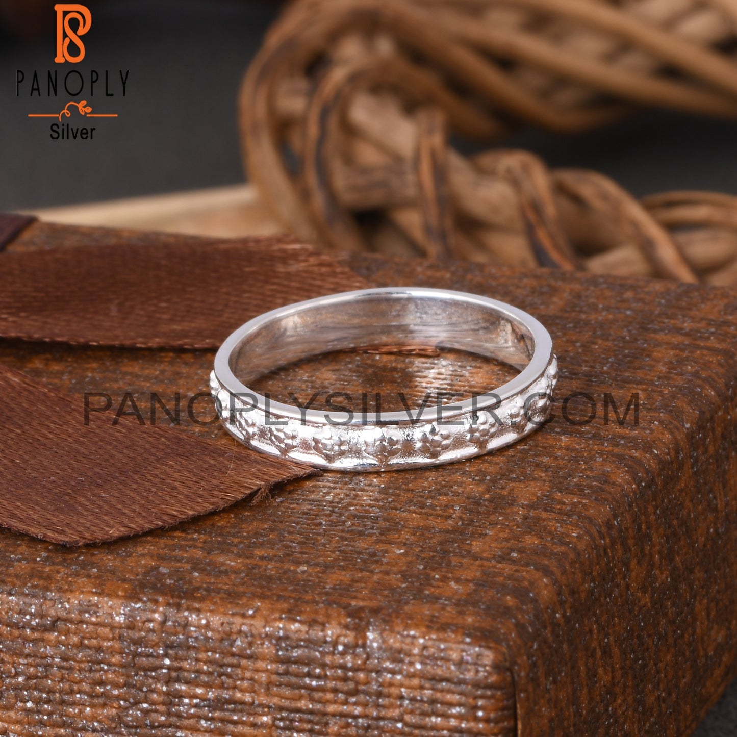 Minimalist Flower 925 Sterling Silver Ring