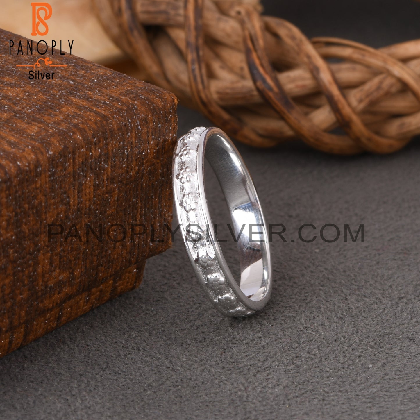 Minimalist Flower 925 Sterling Silver Ring